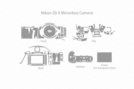 Nikon Z6 II Camera Full Wrap Skin Vector CutFile Template