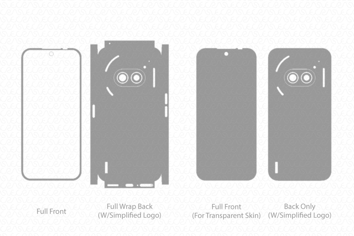 Nothing Phone 2a Skin CutFile Vector Template Full Wrap SVG — VecRas