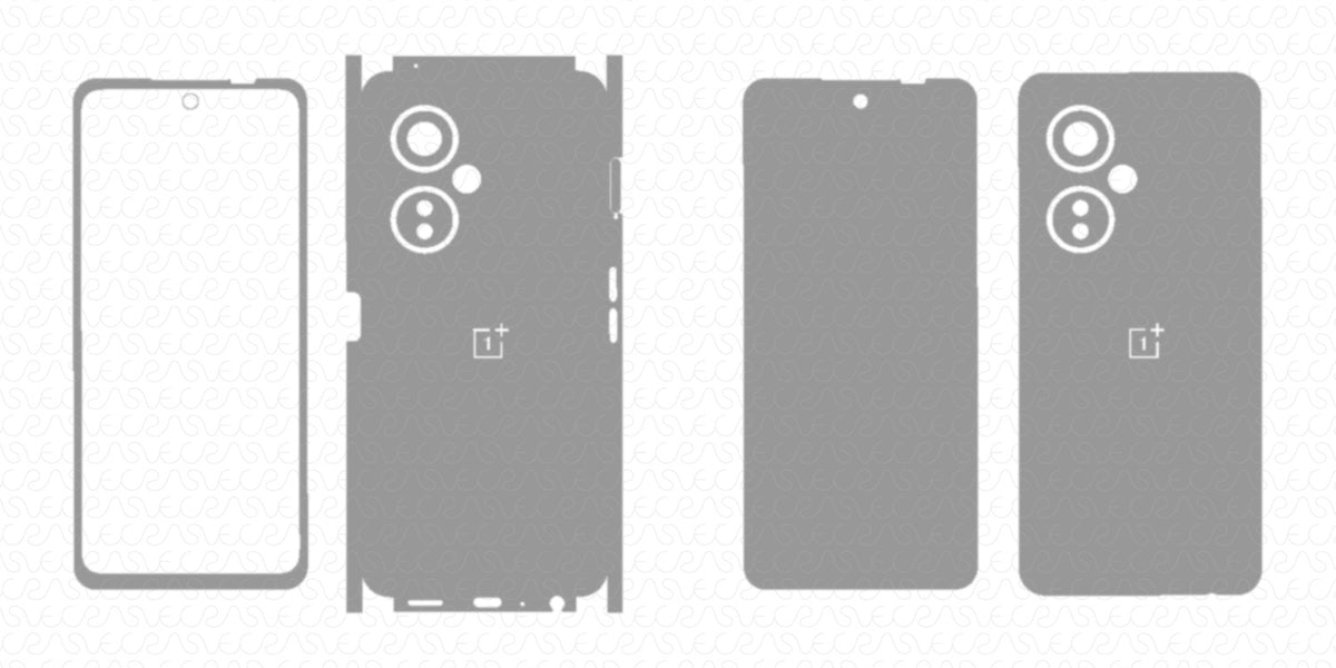 OnePlus Nord CE 3 Lite Skin CutFile Vector Template Full Wrap SVG — VecRas