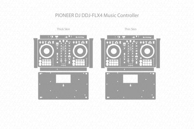 PIONEER DJ DDJ-FLX4 Music Controller 2022 | Skin Template Vector