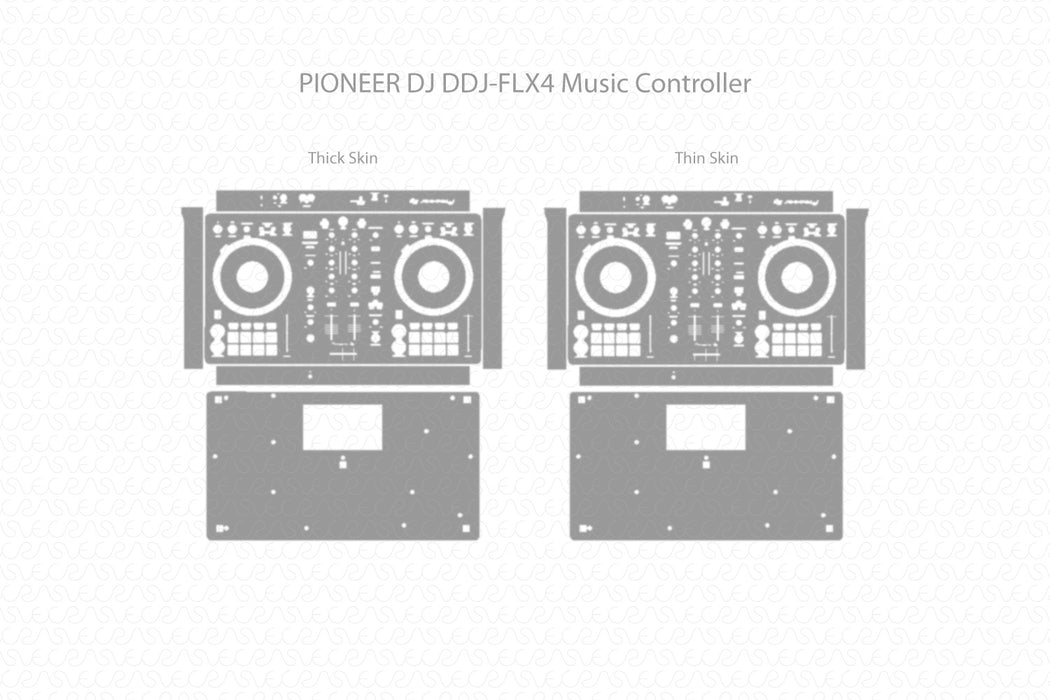 PIONEER DJ DDJ-FLX4 Music Controller 2022 | Skin Template Vector