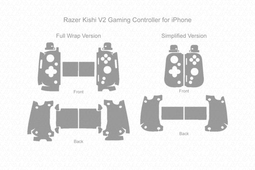 Razer Kishi V2 Gaming Controller Full Wrap Skin Vector CutFile Template