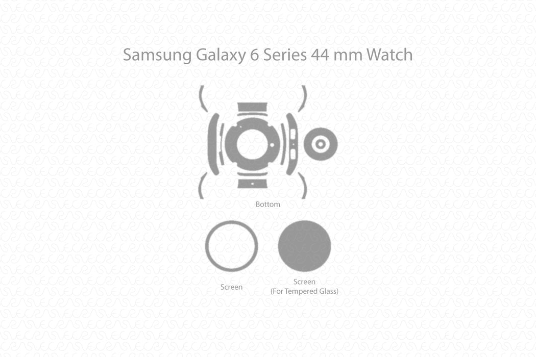 Galaxy Watch 6 44mm Full Wrap Skin Vector CutFile Template
