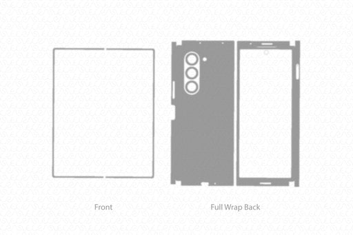  Galaxy Z Fold 6 5G Full Wrap Skin Vector CutFile Template