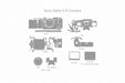 Sony A9 III Camera Full Wrap Skin Vector CutFile Template
