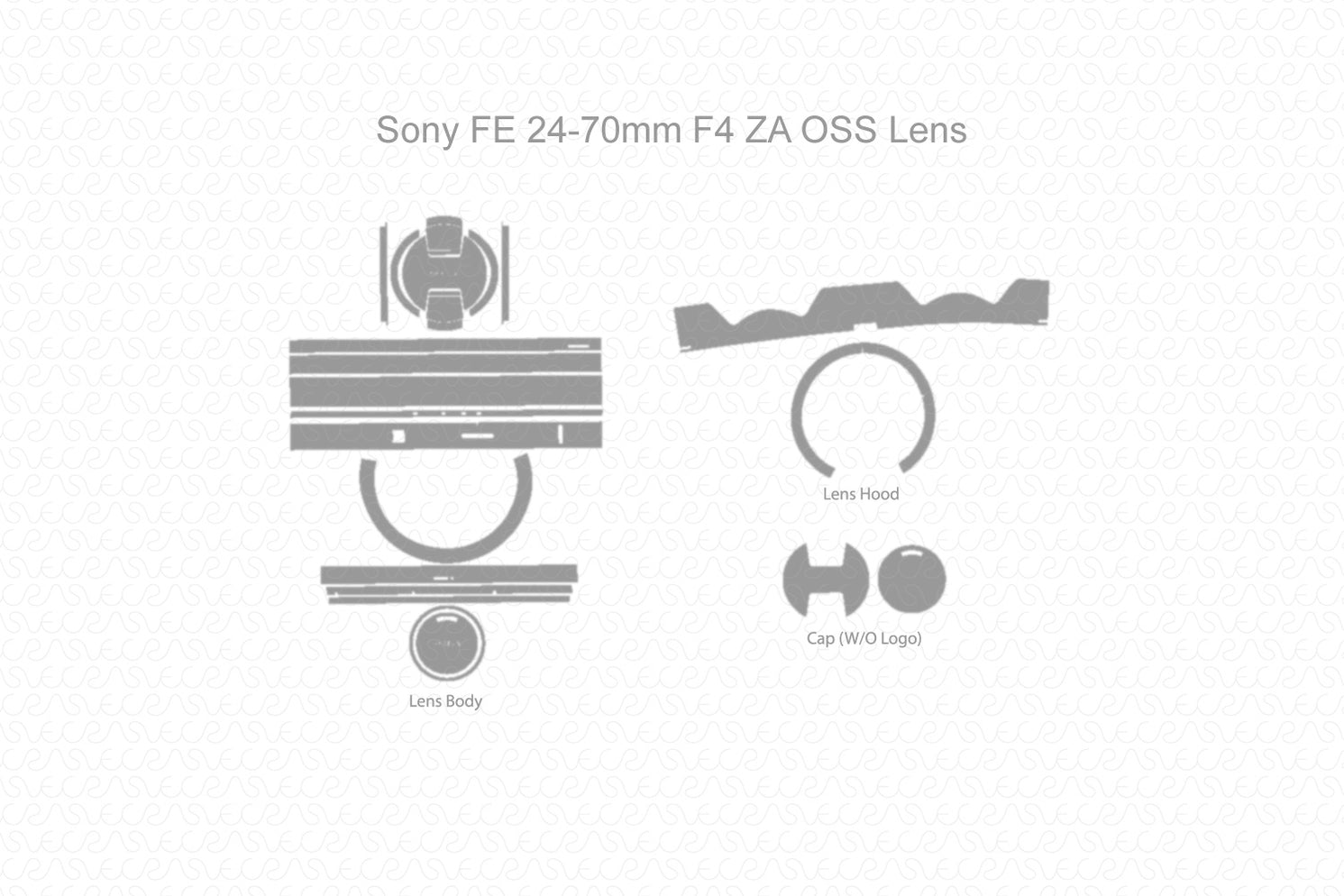 Sony FE 2470mm F4 Lens Skin CutFile Vector Template SVG — VecRas