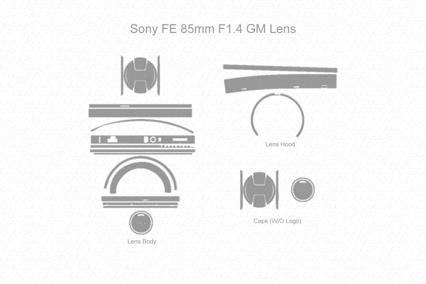 Sony FE 85mm F1.4 GM Lens Skin Cutfile Template — VecRas