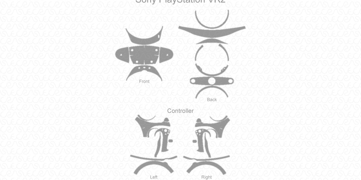 Sony PlayStation VR2 Skin CutFile Vector Template Full Wrap SVG — VecRas