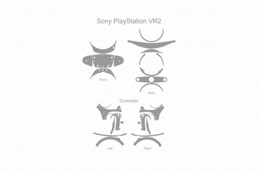 Sony PlayStation VR2 Full Wrap Skin Vector CutFile Template