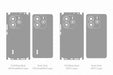 Redmi Note 14 Full Wrap Cutfile Vector Template 