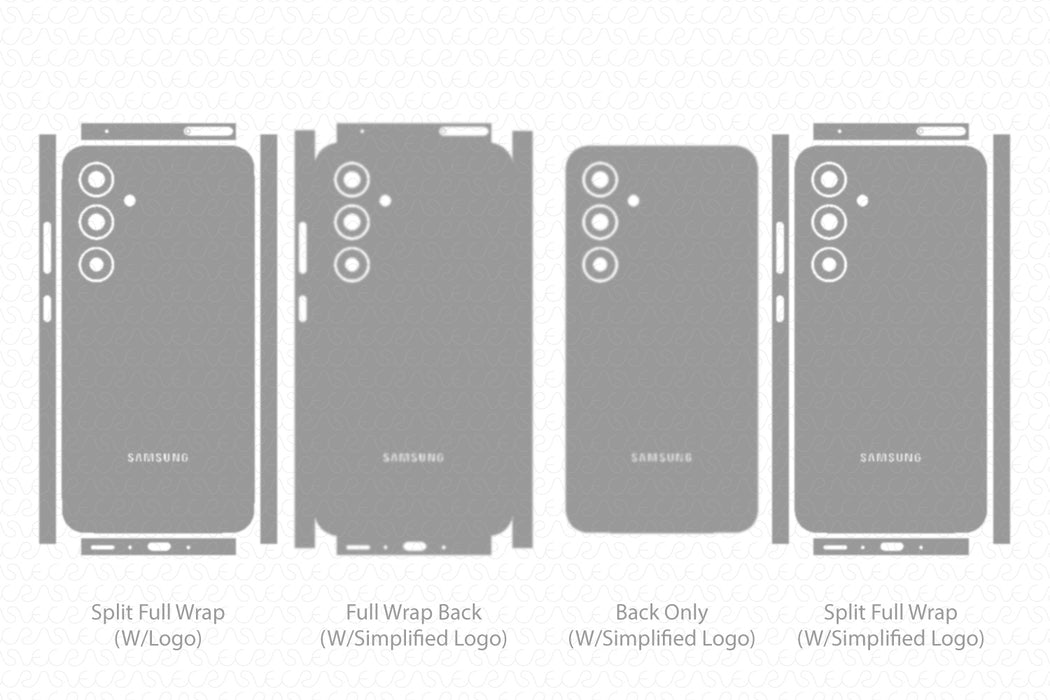 Galaxy A35 5G Full Wrap Skin Vector CutFile Template