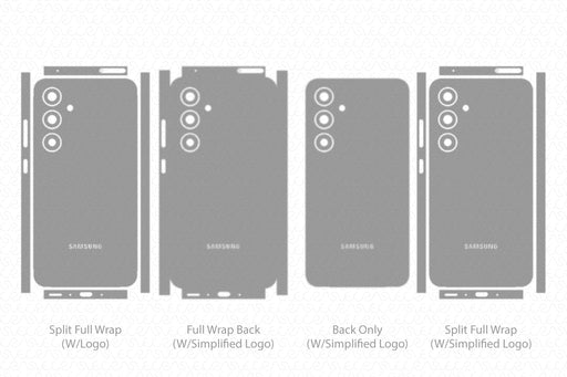 Galaxy A35 5G Full Wrap Skin Vector CutFile Template