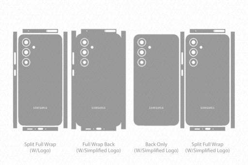 Galaxy A55 5G Full Wrap Skin Vector CutFile Template