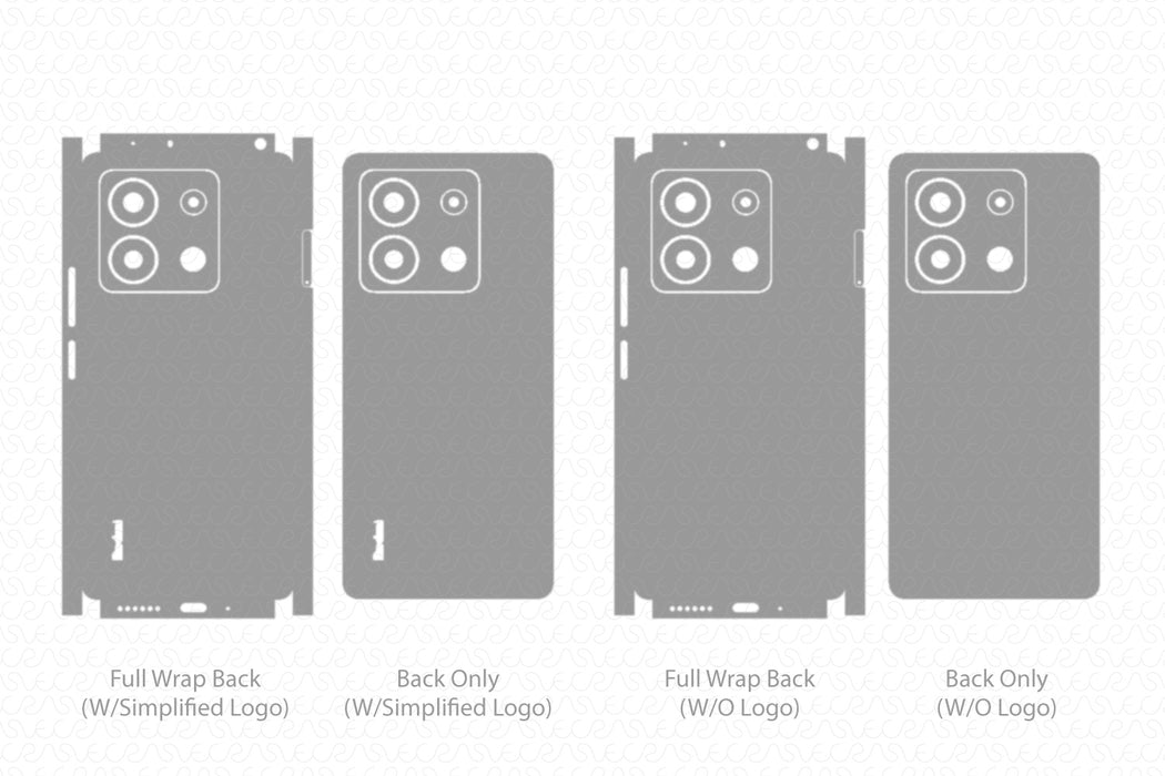 Galaxy A32 4G Skin CutFile Vector Template Full Wrap SVG — VecRas