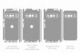 Google Pixel 9 Pro Full Wrap Skin Cutfile Vector Template