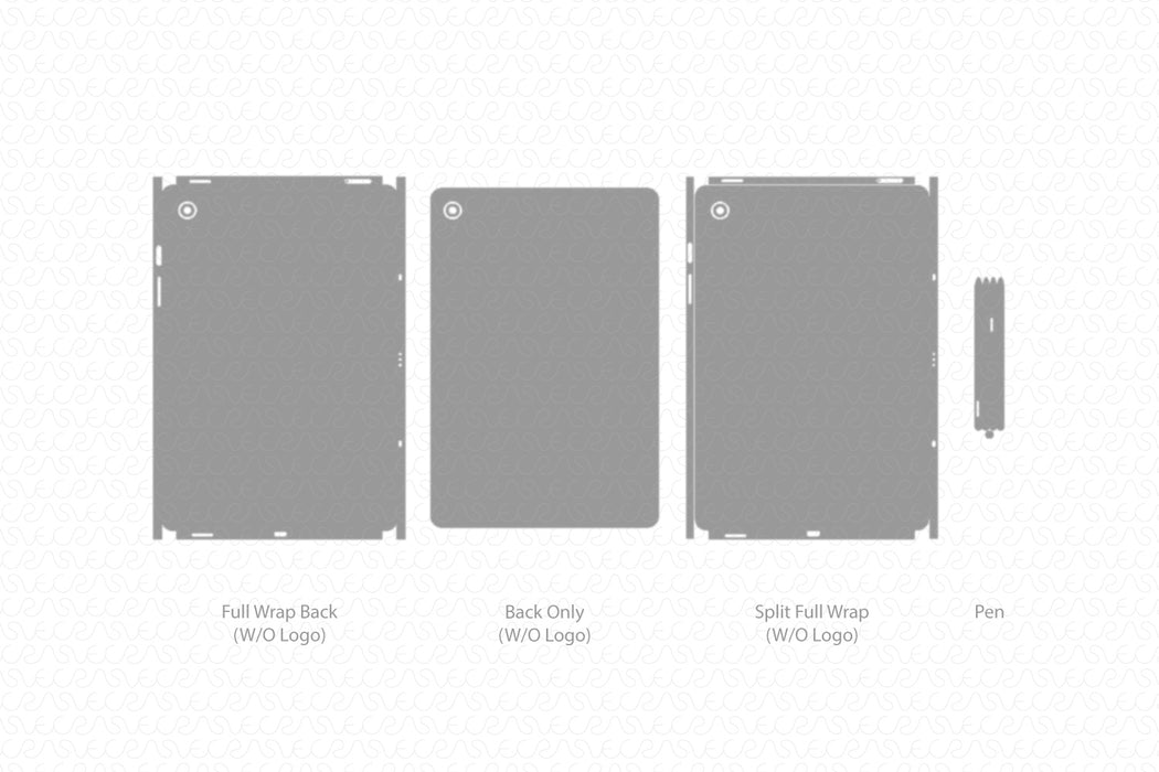 Galaxy Tab S9 FE 5G Full Wrap Skin Vector CutFile Template