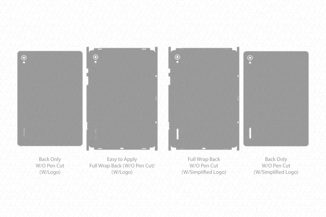 Galaxy Tab S9 Full Wrap Skin Vector CutFile Template