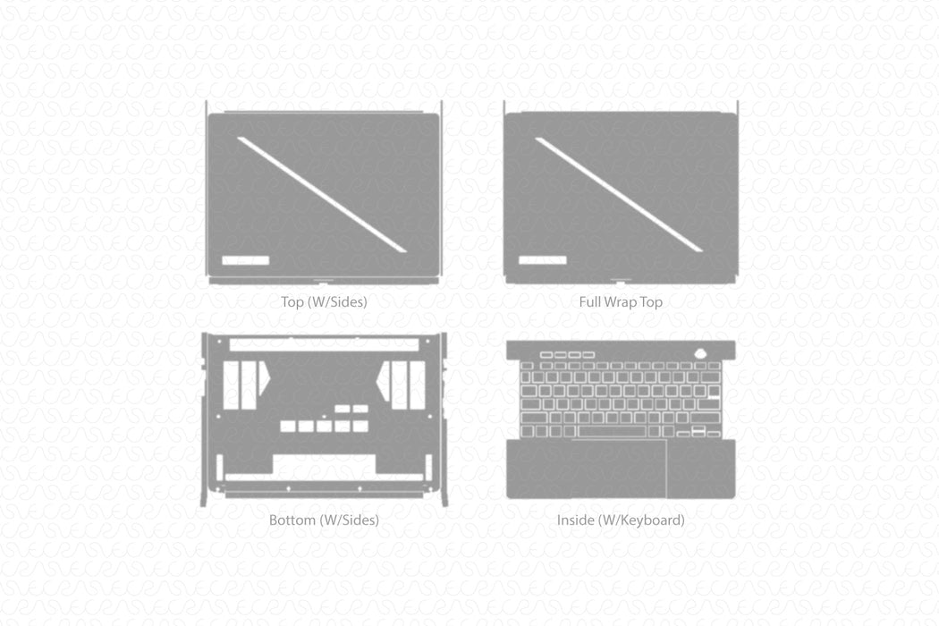 ASUS ROG Zephyrus G14 Laptop 2025 | Vinyl Skin Cut File Template
