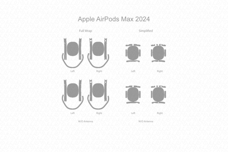 Apple AirPods Max 2024 | Vinyl Skin Cut File Template
