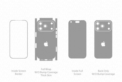 iPhone 18 Pro Mobile 2026 | Vinyl Skin Cut File Template