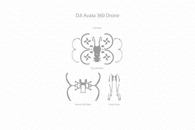 DJI Avata 360 Drone 2026 | Skin Template Vector