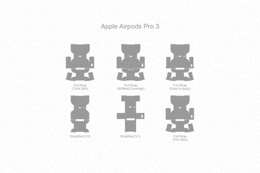 Apple AirPods Pro 3 2025 Skin Cutfile