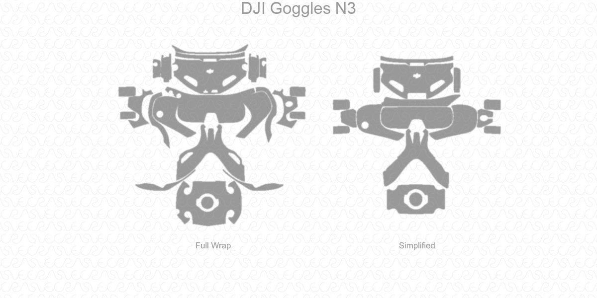 dji goggles sticker DJI Goggles N3 Skin CutFile Template Full Wrap SVG — VecRas