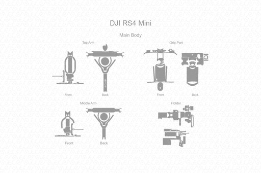 DJI RS4 Mini 2025 Skin Cutfile