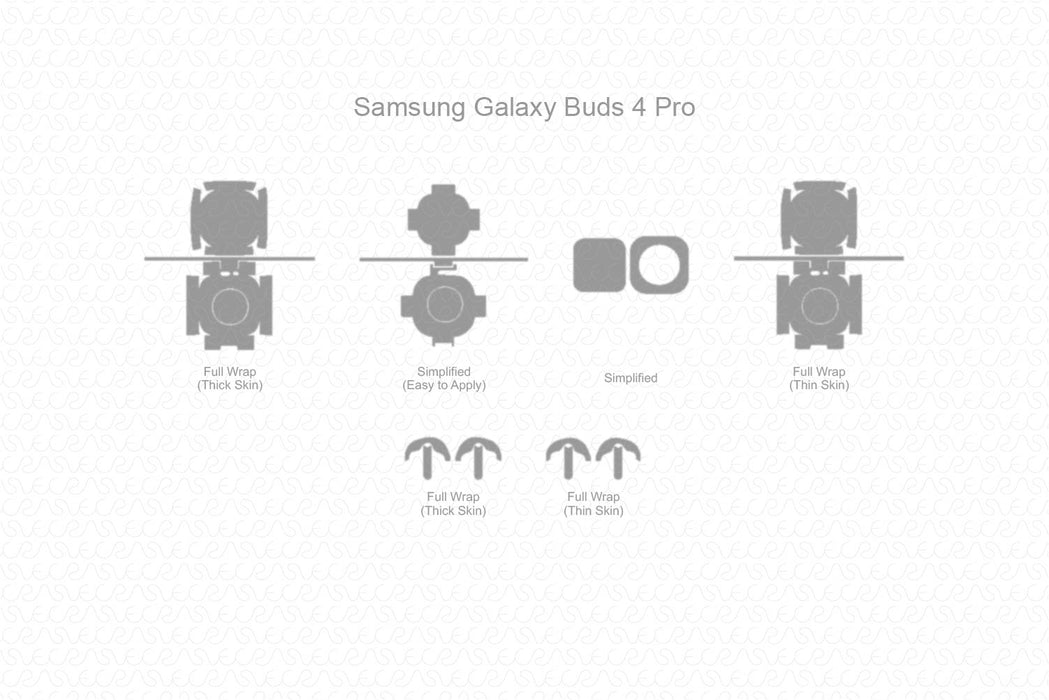 Galaxy Buds 4 Pro 2026 | Vinyl Skin Cut File Template Complete Kit