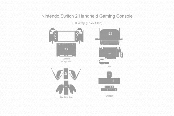 Nintendo Switch 2 Handheld Gaming Console 2025 Skin Cutfile