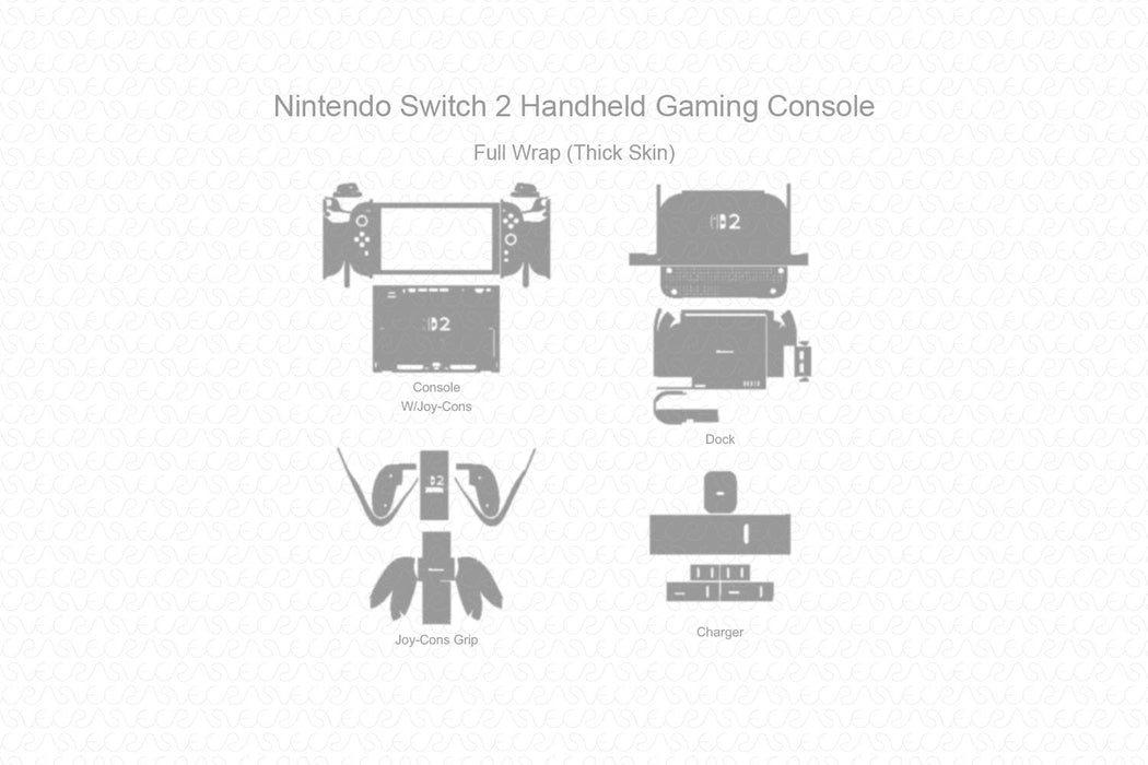 Nintendo Switch 2 Handheld Gaming Console 2025 Skin Cutfile