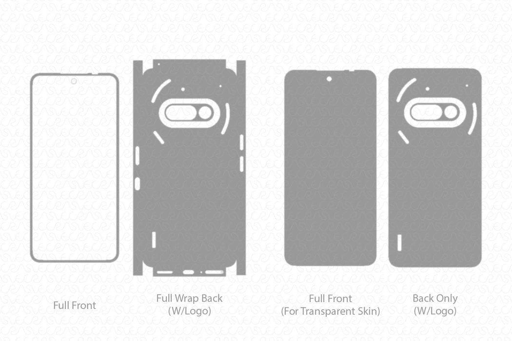 Nothing Phone 3a Skin CutFile Vector Template Full Wrap SVG — VecRas