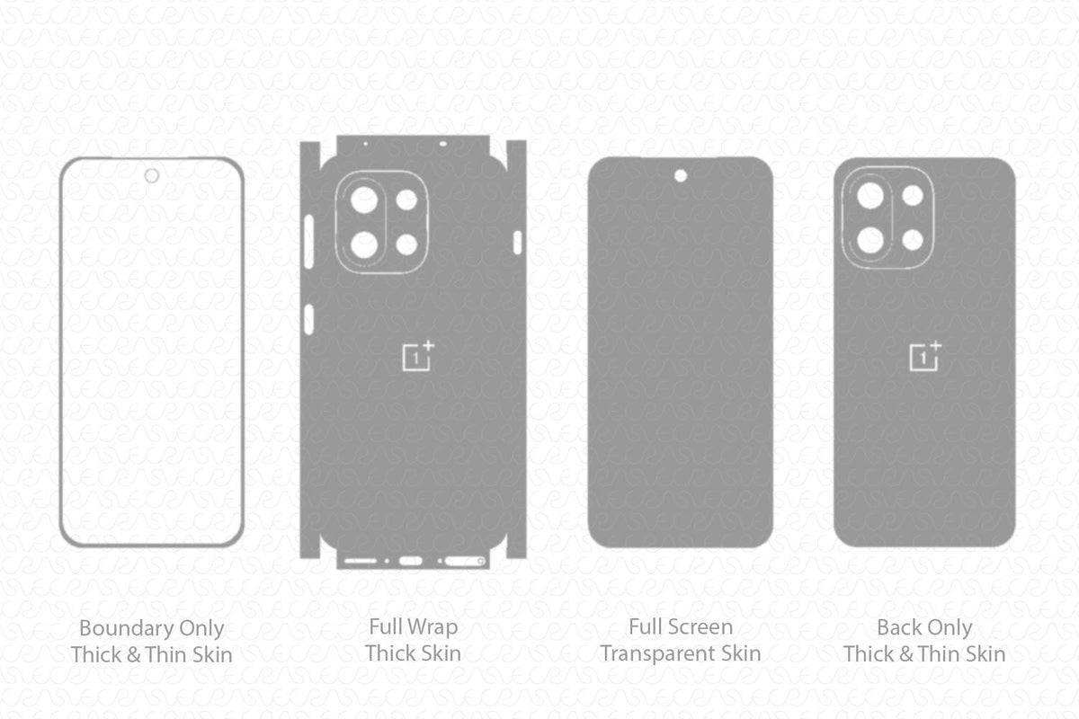 OnePlus 13s Skin CutFile Vector Template Full Wrap SVG — VecRas