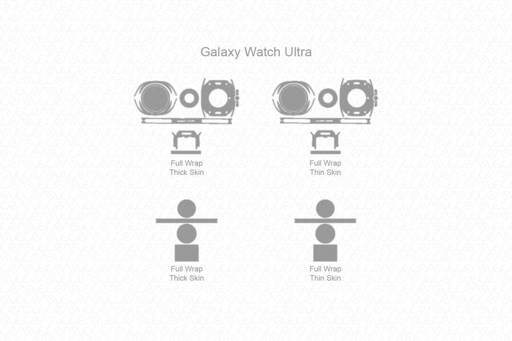 Samsung Galaxy Watch Ultra (SM-L705U) 2024-2025 | Vinyl Skin Cut File Template