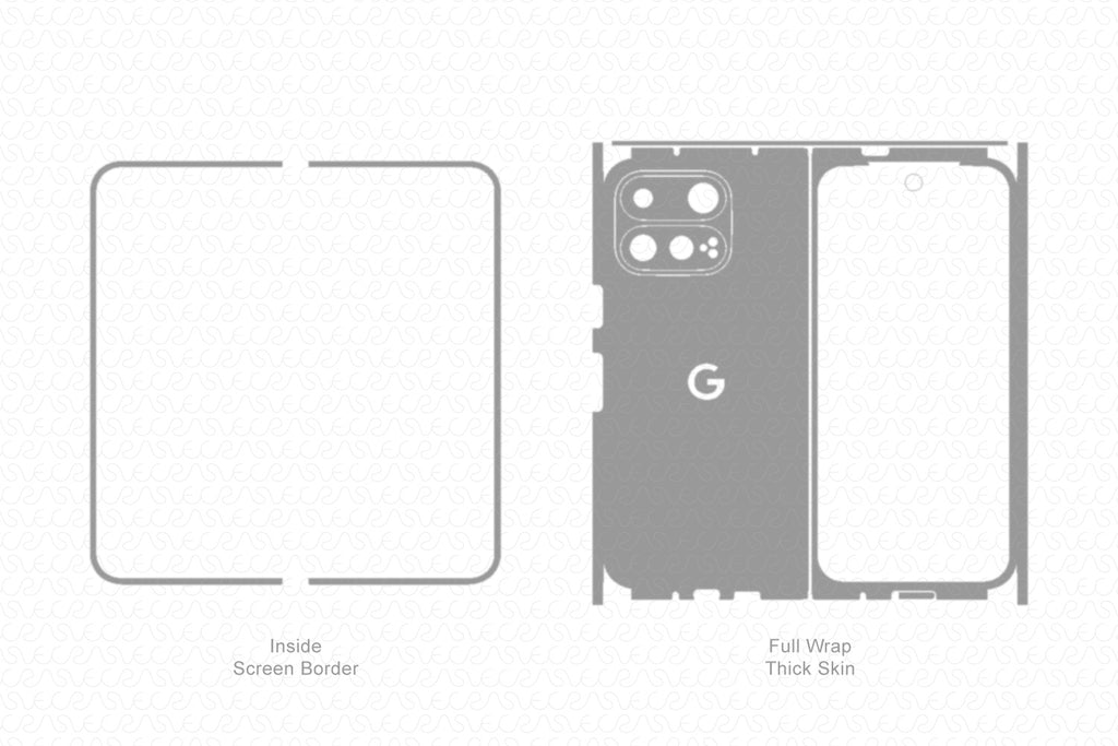 Google Pixel 11 Pro Fold 5G Mobile 2026 | Vinyl Skin Cut File Template