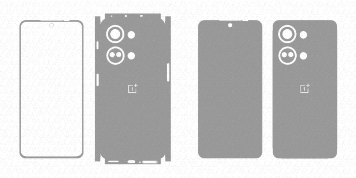 Precise Fit OnePlus Nord 3 5G Skin CutFile Vector Template Full Wrap ...