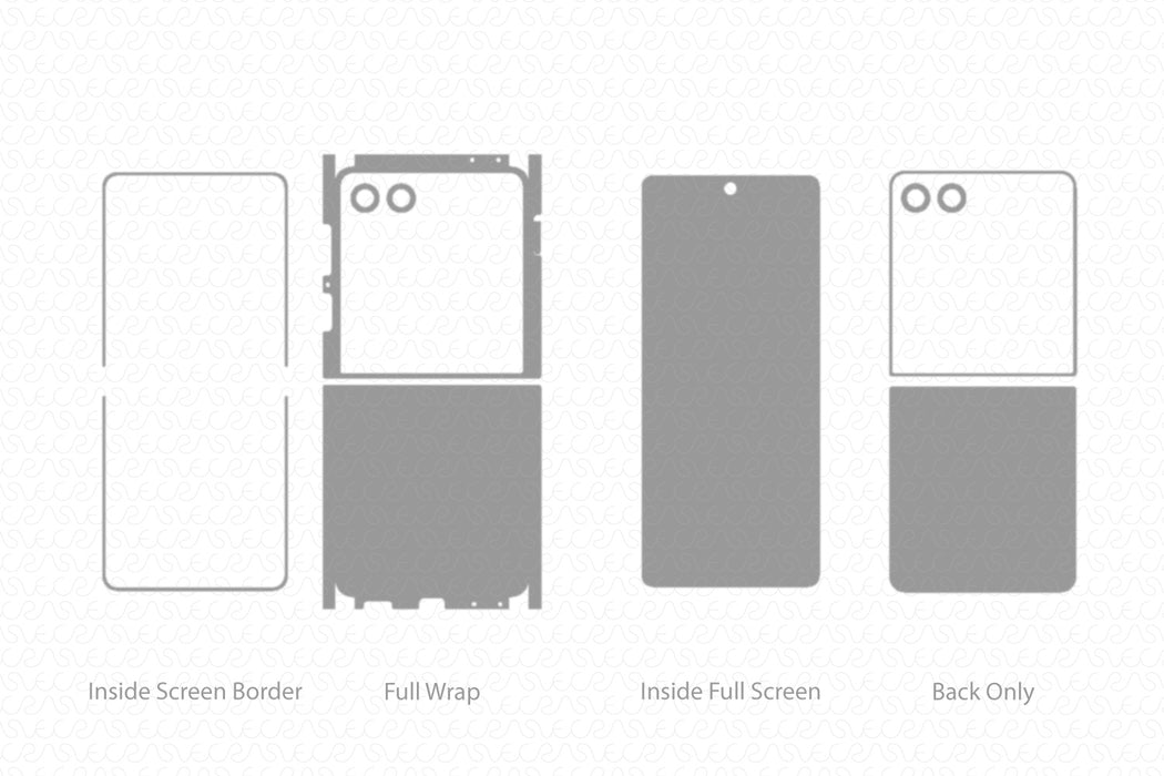 Samsung Galaxy Z Flip8 2026 | Vinyl Skin Cut File Template
