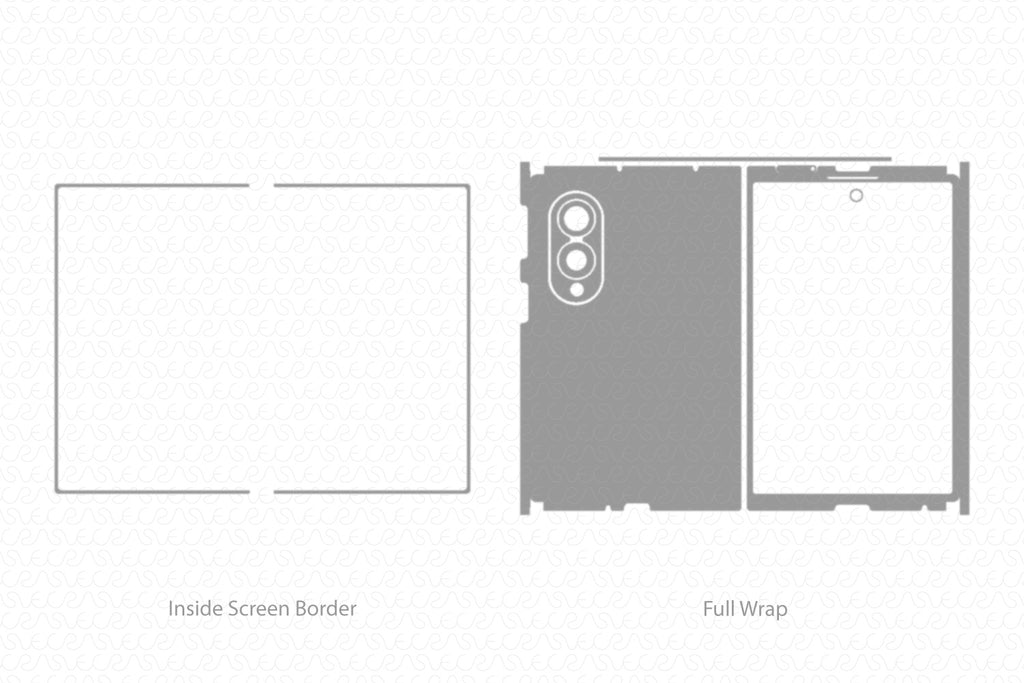 Samsung Galaxy Z Fold8 Mobile 2026 | Vinyl Skin Cut File Template