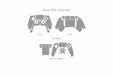 Sony PS5 Controller Full Wrap Skin Vector CutFile Template