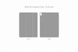 iPad Pro Smart Folio 12.9 inch Full Wrap Skin Vector CutFile Template