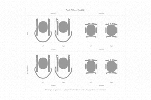 Apple AirPods Max 2024 | Vinyl Skin Cut File Template Complete Kit