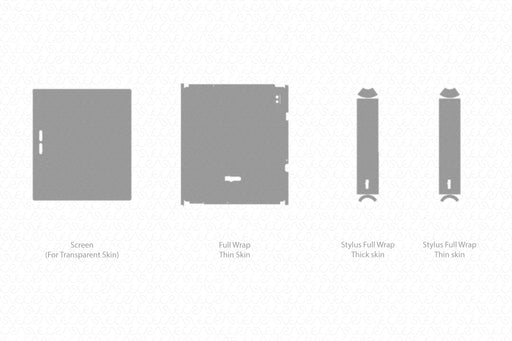 Bigme B7 Pro E-Reader 2025 | Vinyl Skin Cut File Template Back With Stylus