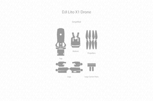 DJI Lito X1 Drone 2026 | Skin Template Vector 