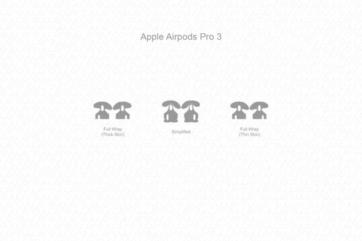 Apple AirPods Pro 3 2025 Skin Cutfile