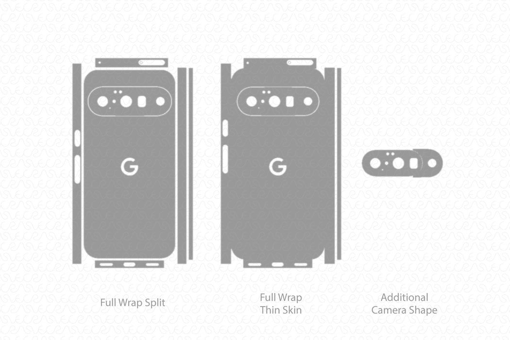 Google Pixel 10 Mobile 2025 | Vinyl Skin Cut File Template