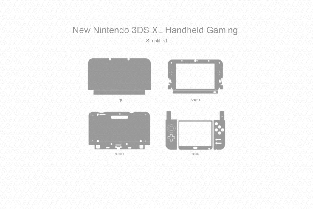 Nintendo 3DS XL 2014 Skin Cutfile