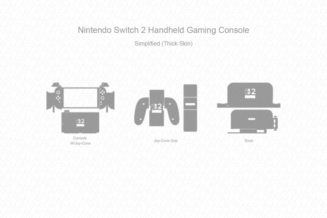 Nintendo Switch 2 Handheld Gaming Console 2025 Skin Cutfile