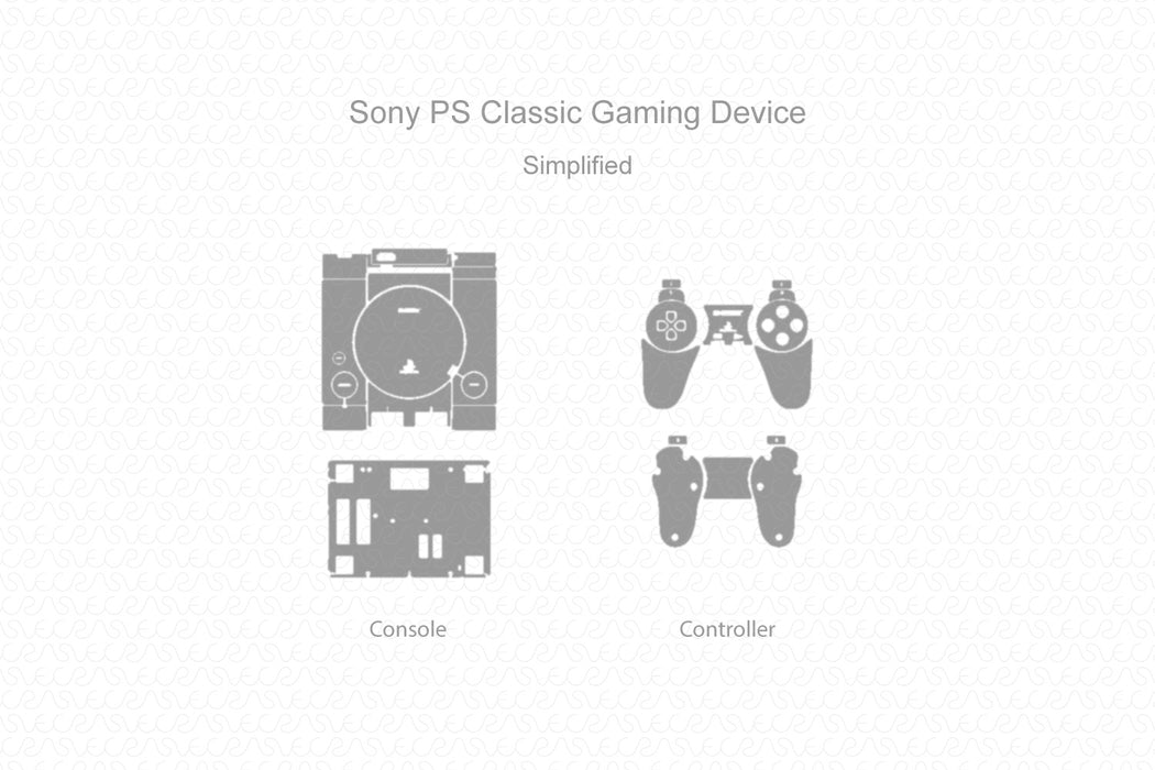PS Classic Gaming Device 2018 Skin Cutfile