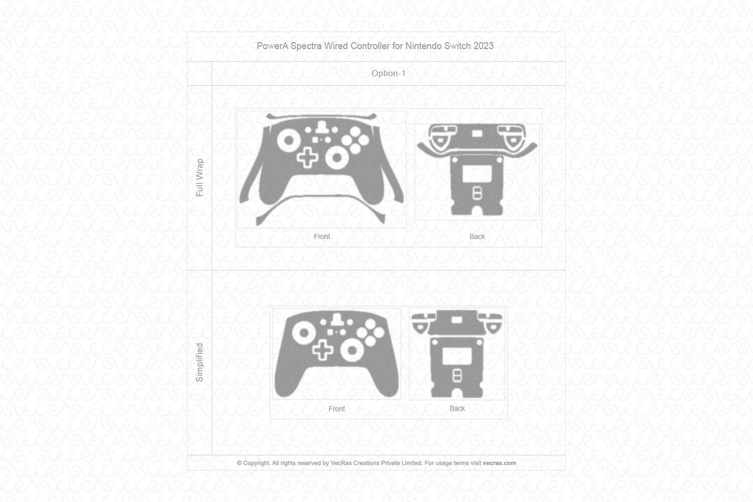 PowerA Spectra Gaming Controller for Nintendo Switch Vinyl Skin Cut ...