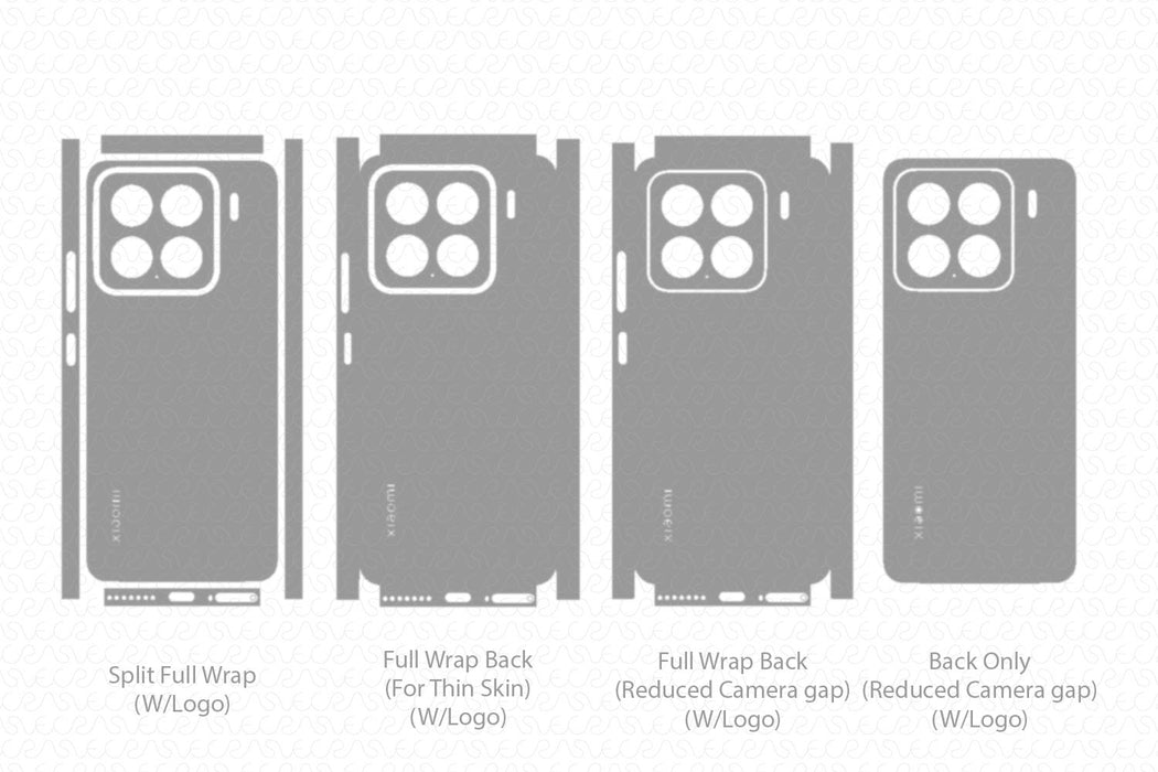 Xiaomi 15 Skin Full Wrap Template Vector 2025